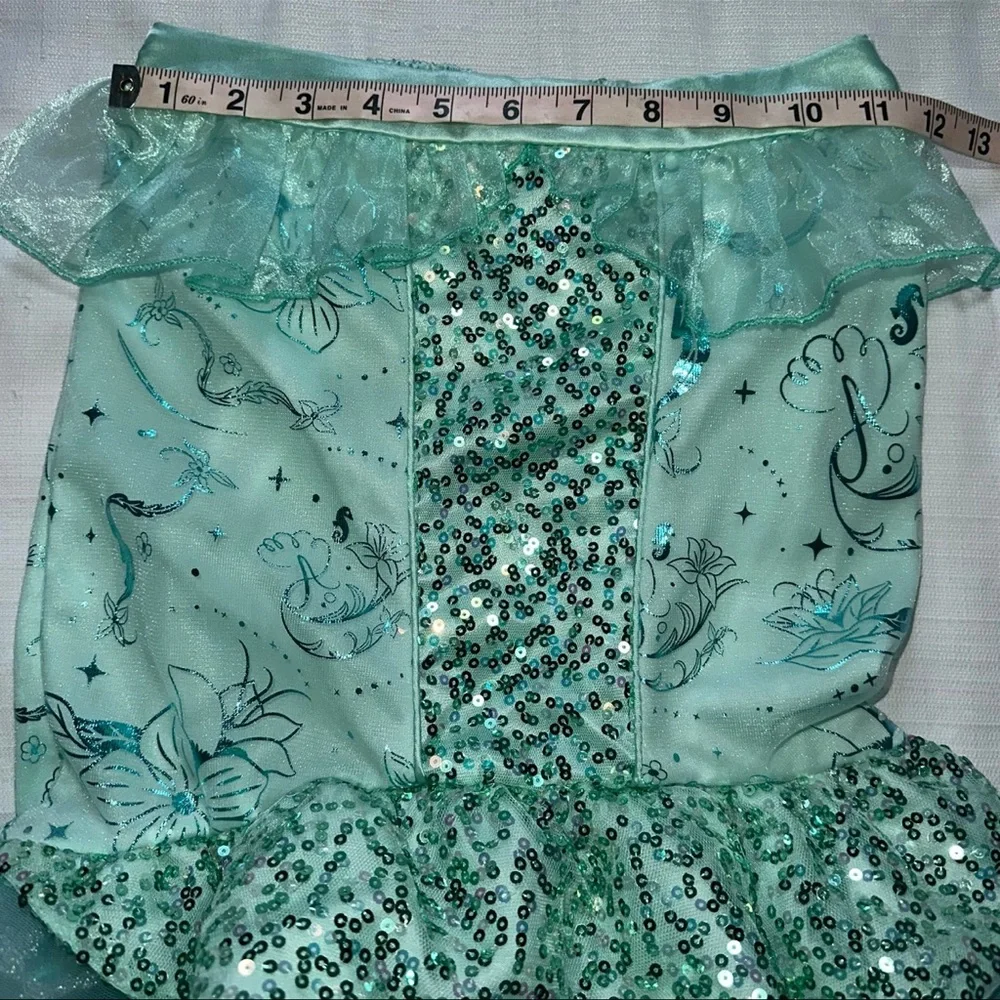 DISNEY Princess Ariel Little Mermaid Girls Strapless Costume Dress Size 7/8 - Picture 5 of 6